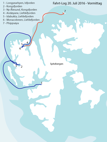 Spitzbergen-Umrundung 4. Etappe